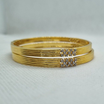 Diamond gold fancy bangles by 