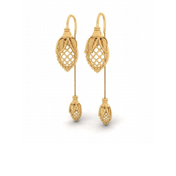 916 gold attractive earring for women pj-e004 by 